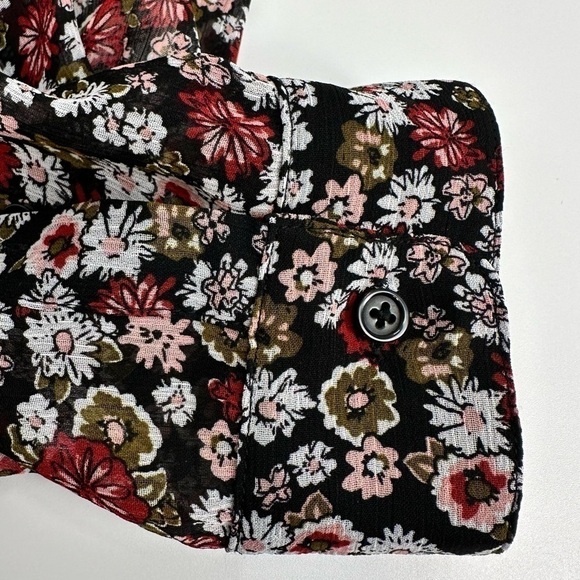 KUT from the Kloth Women’s Floral Button Down Blouse Size Small - Picture 5 of 9